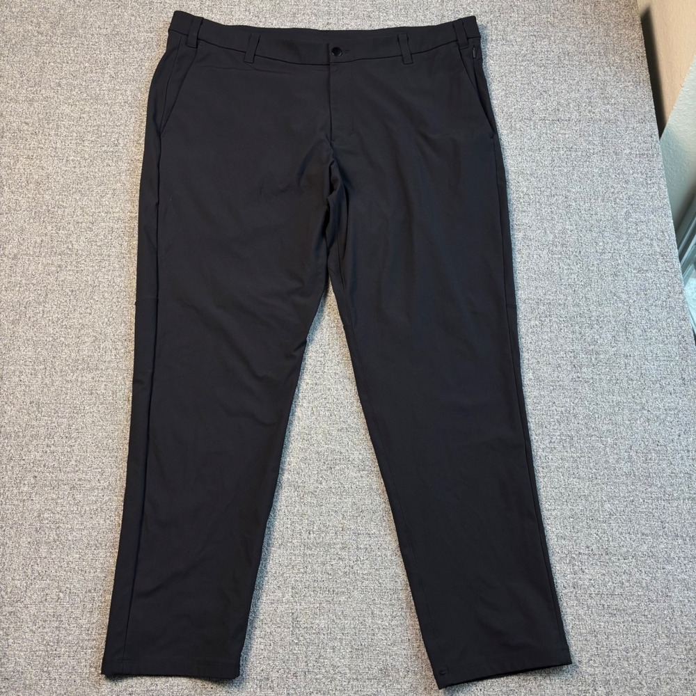 Lululemon Pants Mens 42 Black Commission Classic Fit Warpstreme Stretch Chino